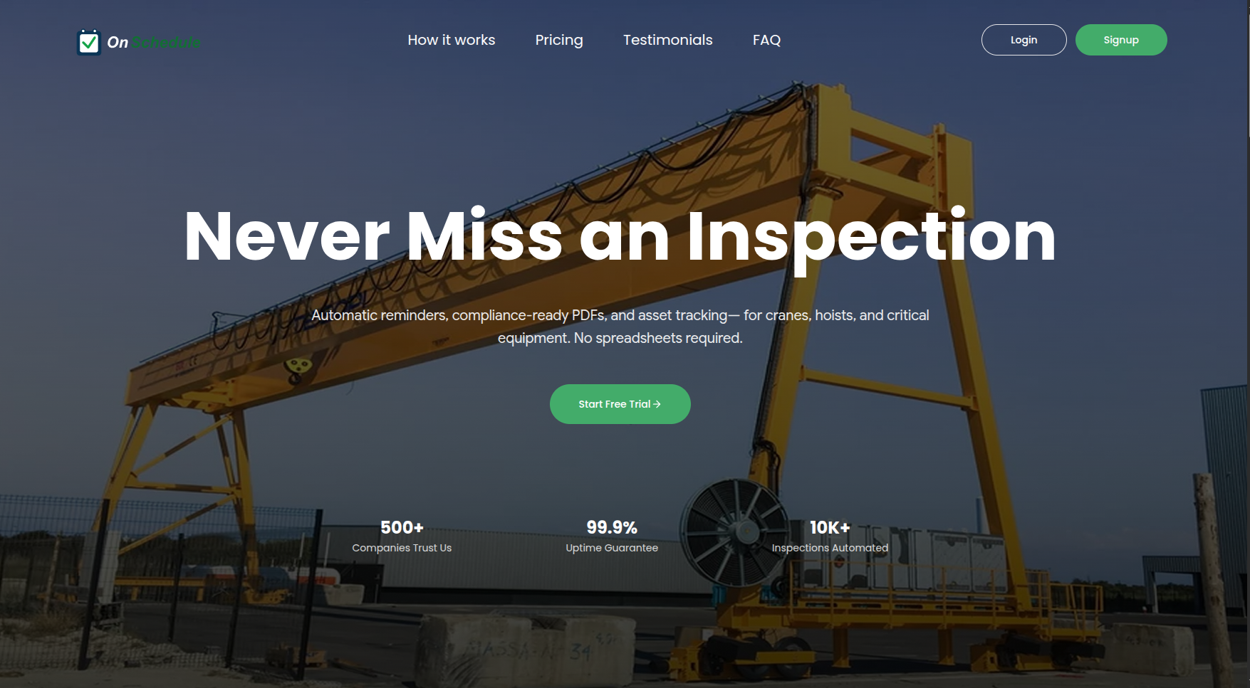 On Schedule — Inspection Automation SaaS Platform