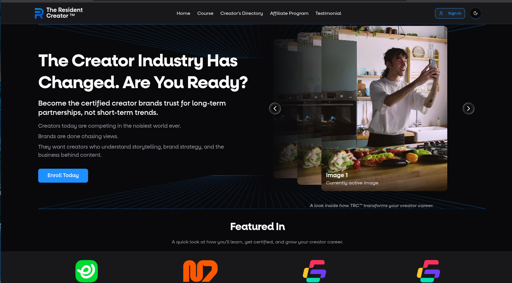 The Resident Creator™ — Course Platform Frontend